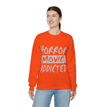 Horror Movie Addicted Sweatshirt Scary Movie Sweater Horror Movie Addict Sweatshirt Halloween Sweater Horror Movie Fan Club Gift Horror Fans