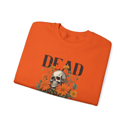 Dead Inside Halloween Sweatshirt Vintage 1950s Halloween Sweater Retro Halloween Funny Sweatshirt Spooky Season Skull Pumpkin Fall Season