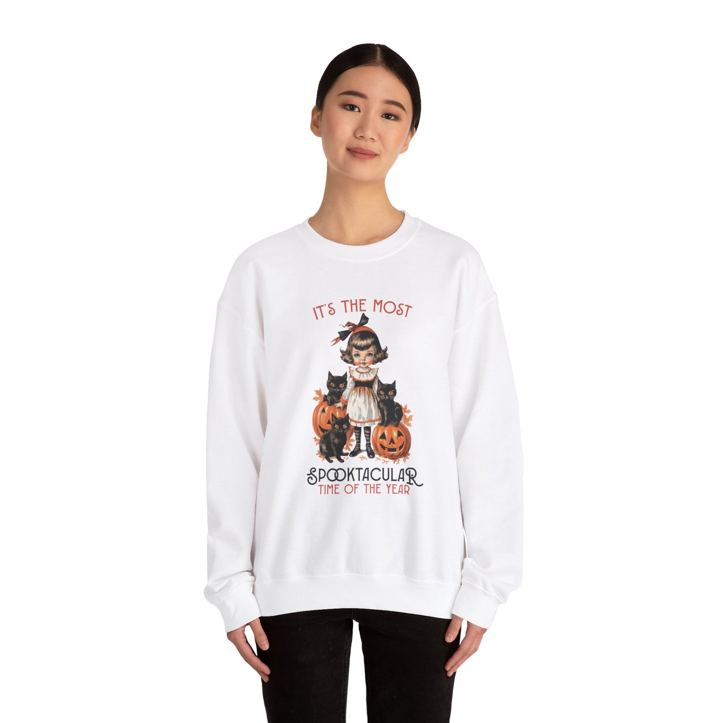 It's the Most Spooktacular Time Of The Year Halloween Sweatshirt Vintage 1950s Halloween Fall Sweater Retro Halloween Apparel Cute Unique