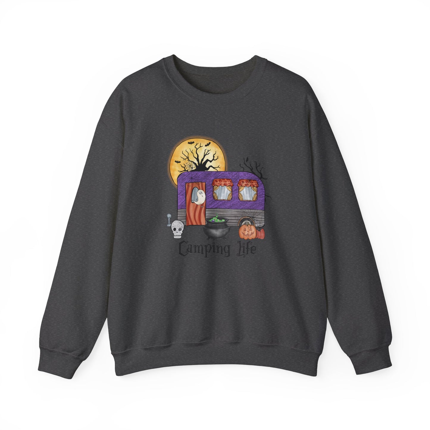 Halloween Camping Sweatshirt Camping Life Halloween Sweater Halloween Campground Sweat Spooky Camping Crewneck Spooky Season Camp Life Gift