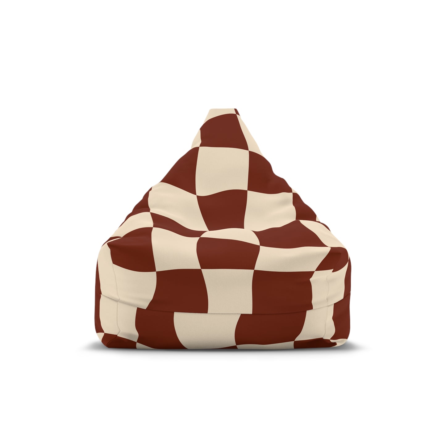 Funky Retro Groovy Bean Bag Chair Cover Brown Home Decor Aesthetic Gift Adults Teens Y2K Bedroom Living Room Furniture Gaming Beanbag Gift