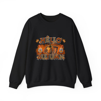 Hello Autumn Sweatshirt Gnomes Fall Sweater Cute Gnome Sweashirt Fall Season Apparel Autumn Thanksgiving Gnome Sweatshirt Thanksgiving Gift