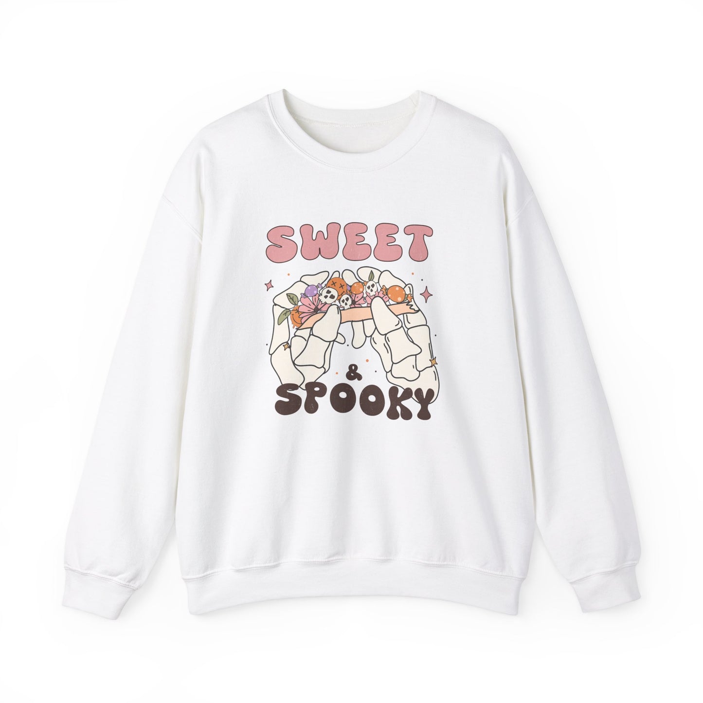 Sweet and Spooky Sweatshirt Retro Halloween Crewneck Groovy Fall Sweater Vintage Halloween Apparel Cool Funky Unique Novelty Women Gift Girl