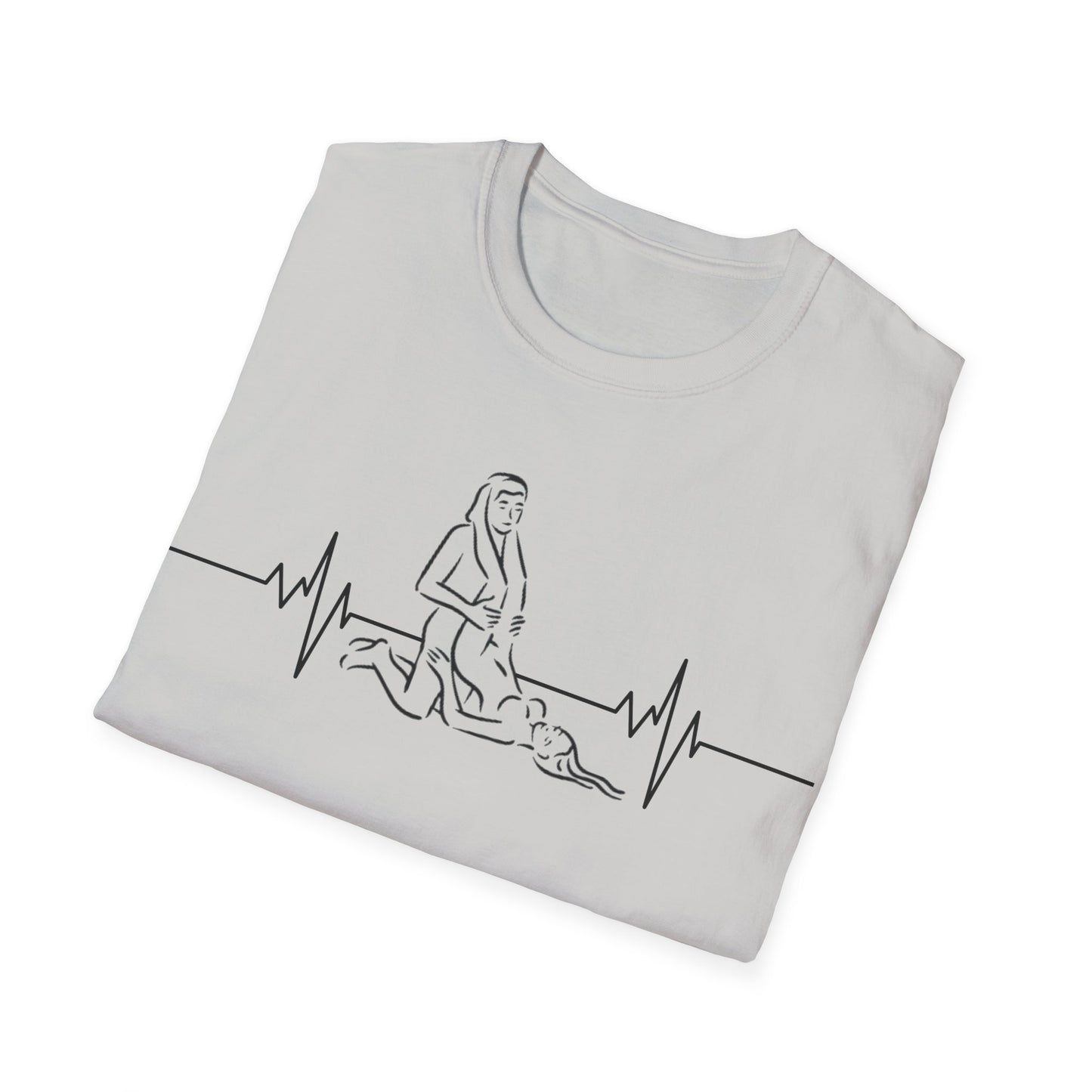 Unisex Heartbeat Kama Sutra T Shirt, Favorite Sexual Pose No.28,Erotic Sexual Desire Couples Gift,Naughty Kinky Adult T-shirt