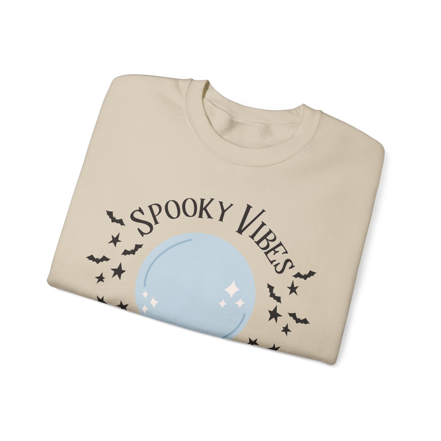 Spooky Vibes Sweatshirt Witches Sweater Crystal Ball Halloween Sweatshirt Witch Vibes Hocus Pocus Sweat Spooky Season Apparel Fall Autumn