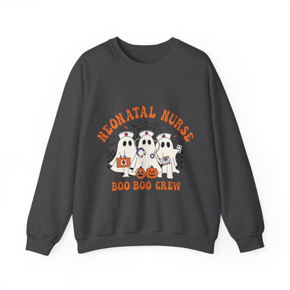 Neonatal Nurse Boo Boo Crew Sweatshirt Ghost Nurse Halloween Sweatshirt Spooky Season Sweater Boo Nursing Student Gift Nurse Squad Pullover