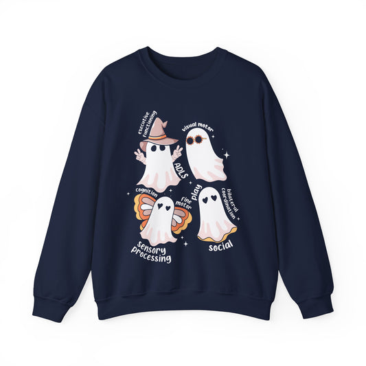 Occupational Therapy Sweatshirt Occupational Therapist Halloween Sweater OT Spooky Season Sweatshirt Cute Ghost OT Team Halloween OT Gift