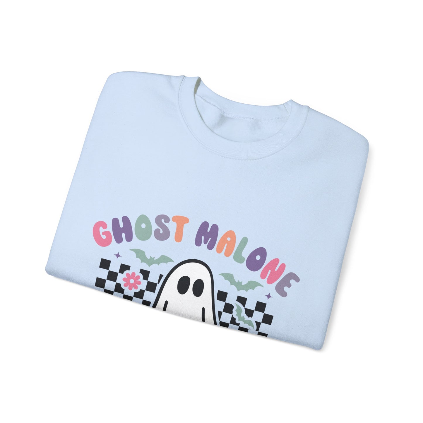 Ghost Malone Sweatshirt Retro Vintage Halloween Sweater Cute Ghost Sweat Funny Halloween Crewneck Spooky Season Sweatshirt Stay Spooky Gift