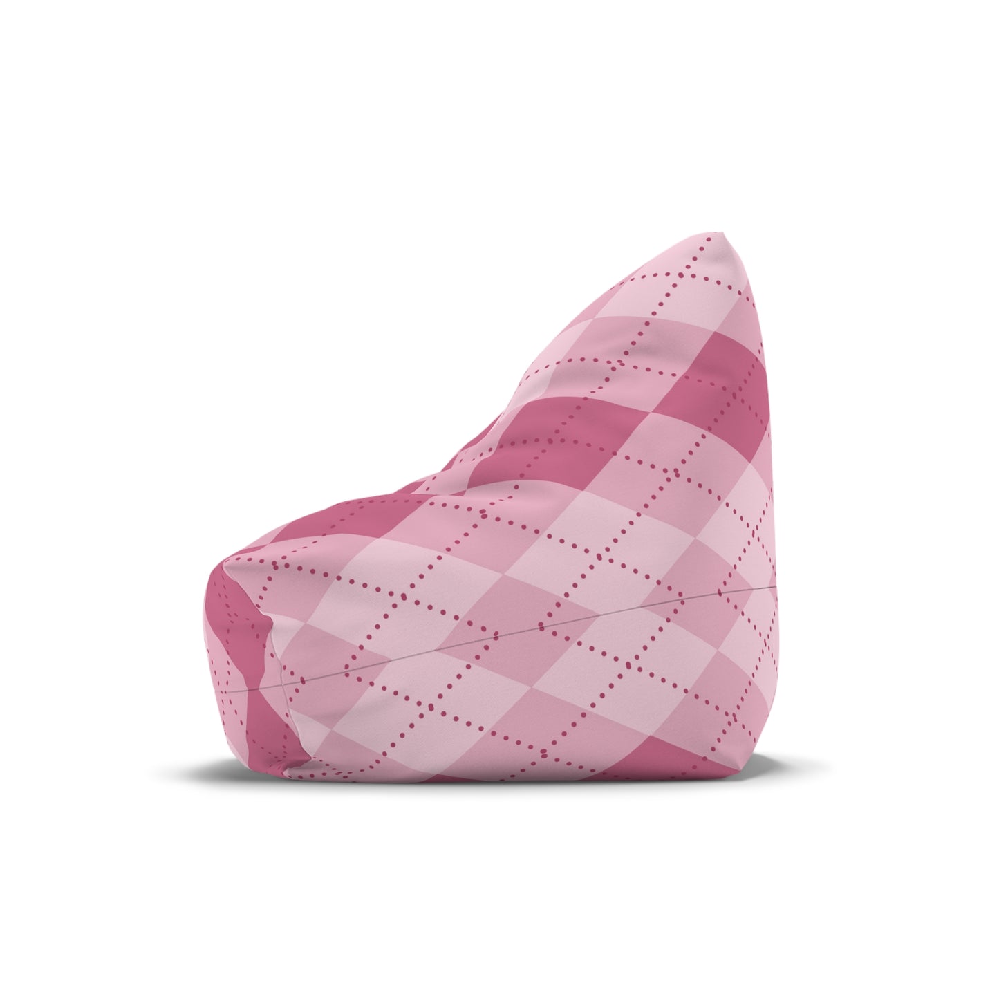 Tartan Bean Bag Chair Cover Pink Scottish Aesthetic Home Decor Cross-checkered Beanbag Teens Dorm Bedroom Living Room Games Room Patio Gift