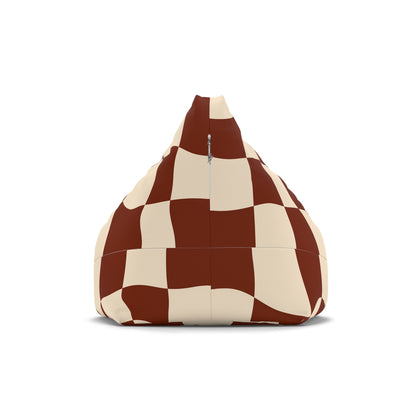 Funky Retro Groovy Bean Bag Chair Cover Brown Home Decor Aesthetic Gift Adults Teens Y2K Bedroom Living Room Furniture Gaming Beanbag Gift