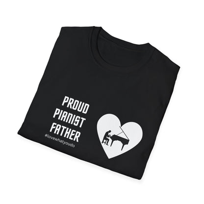 Dad's Profession T-shirt,"Proud Pianist Father",Father's Day Gift,Unique Men's Apparel,Novelty Love Appreciation for Occupation