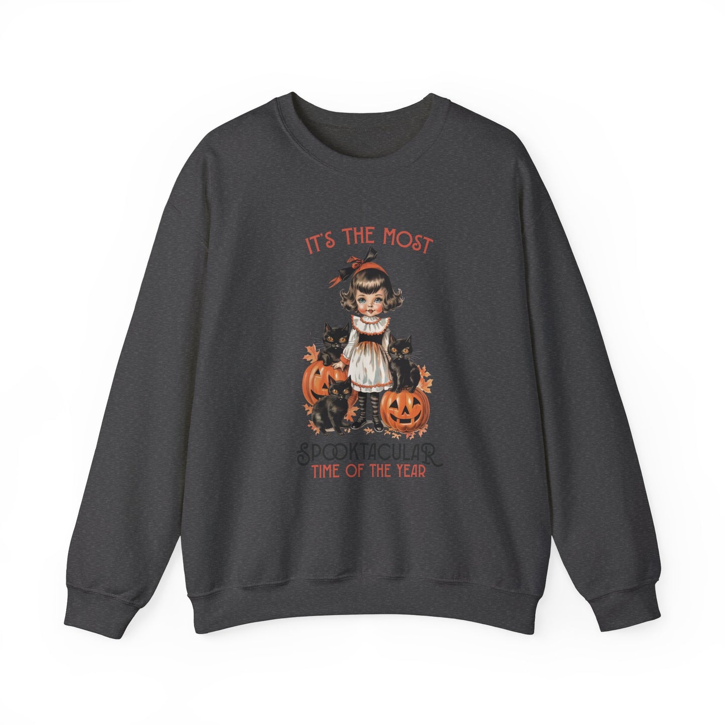 It's the Most Spooktacular Time Of The Year Halloween Sweatshirt Vintage 1950s Halloween Fall Sweater Retro Halloween Apparel Cute Unique