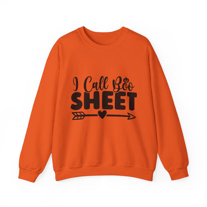 I Call Boo Sheet Sweatshirt Retro Halloween Sweater Funny Halloween Sweatshirt Halloween Party Costume Boo Shit Spooky Season Apparel Fall