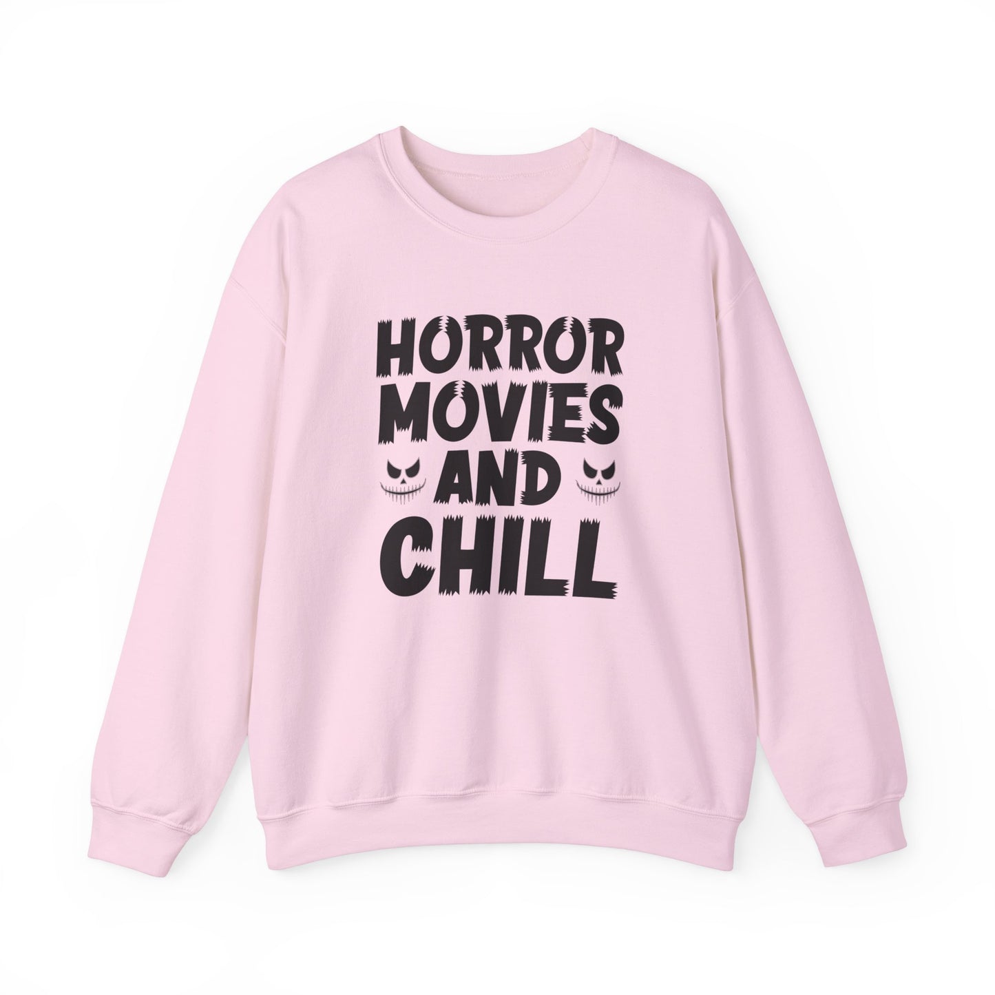 Horror Movies And Chill Sweatshirt Halloween Sweater Spooky Vibes Sweatshirt Funny Halloween Outfit Scary Movie Lover Gift Horror Movie Fan