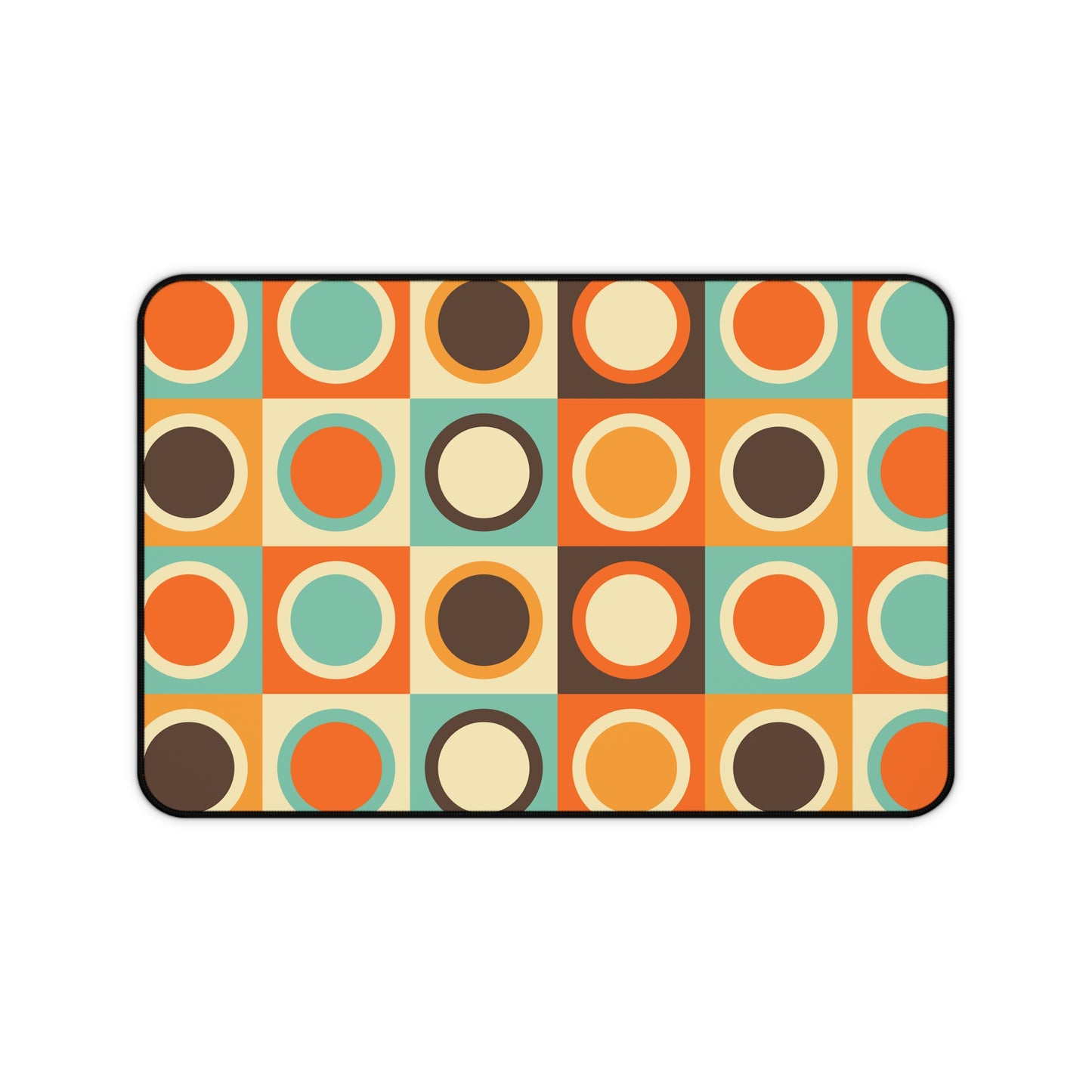 Mid Century Modern Desk Mat 1960s Funky Groovy Hippie Office Desk Accessories Retro Vintage Mouse Pad Boho Chic Desk Pad Unique Gift Idea