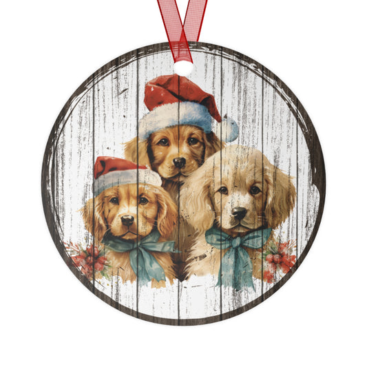 Christmas Puppy Ornaments 1950s Vintage Ornament 1960s Vintage Christmas Tree Decoration 1970s Dog Lover Gift Heirloom Keepsake Gift Holiday