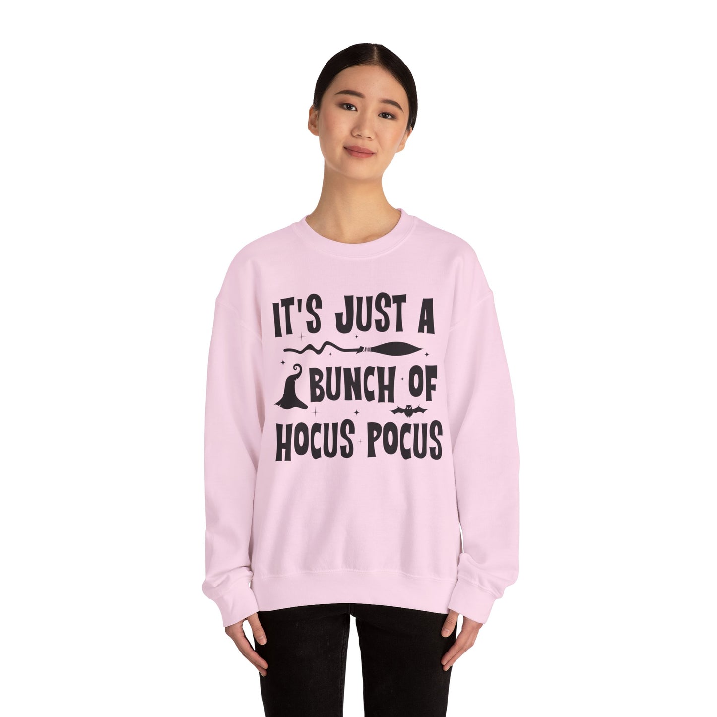 It's Just a Bunch of Hocus Pocus Sweatshirt Halloween Party Sweater Hocus Pocus Sanderson Sisters Sweatshirt Halloween Witches Party Outfit