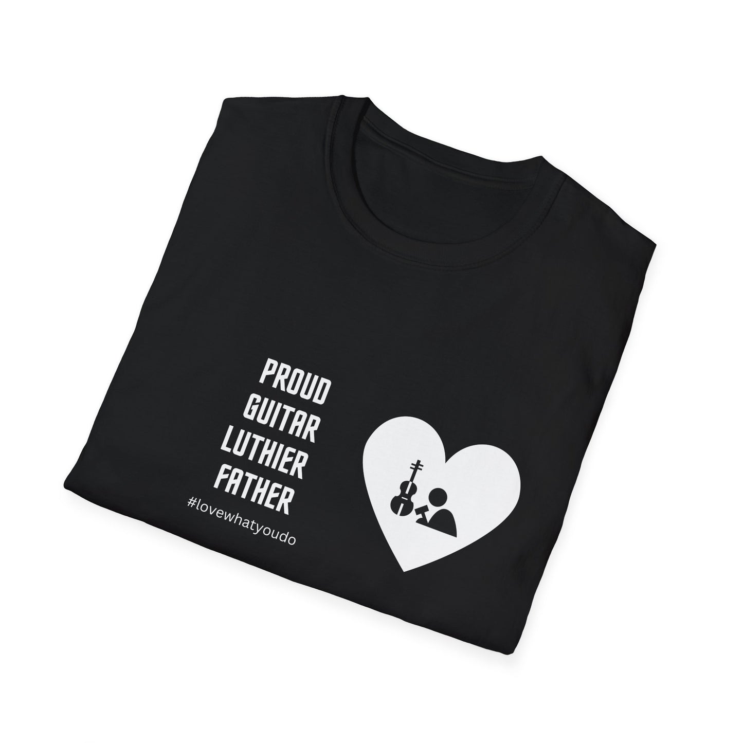 Dad's Profession T-shirt, "Proud Guitar Luither Father",Father's Day Gift,Unique Men's Apparel,Novelty Love Appreciation Tee