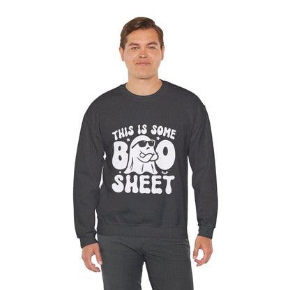 Spooky Halloween Sweatshirt This is Some Boo Sheet Sweater Funny Halloween Ghost Sweatshirt Funny Boo Sheet Sweater Spooky Season Sweatshirt