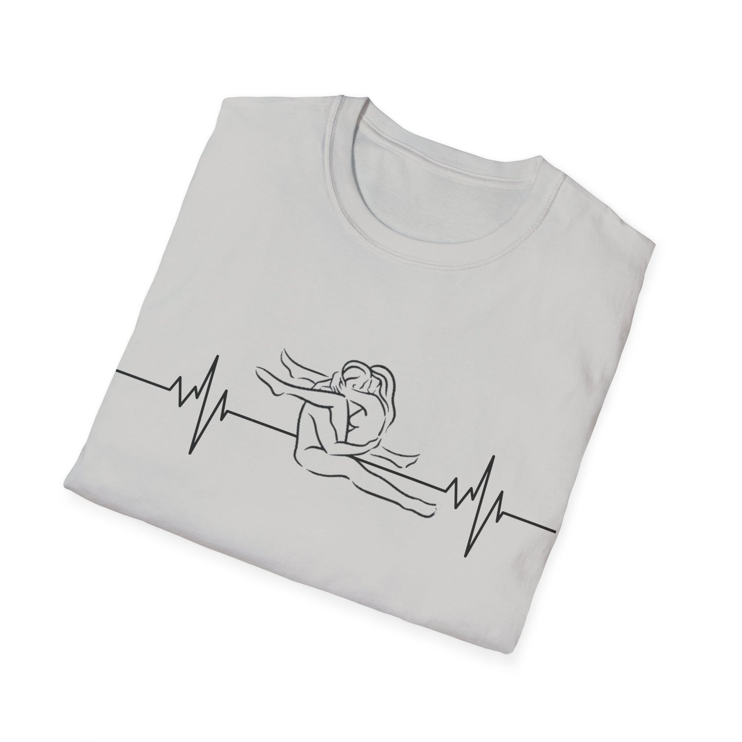 Unisex Heartbeat Kama Sutra T Shirt, Favorite Sexual Pose No.22,Erotic Sexual Desire Couples Gift,Naughty Kinky Adult T-shirt