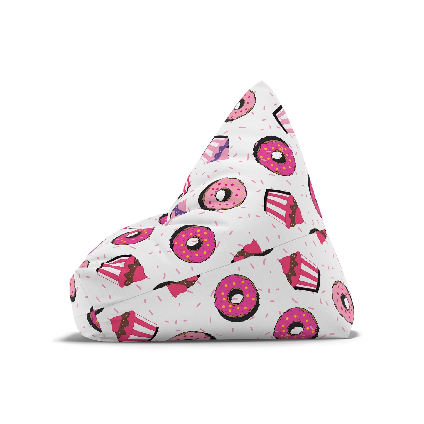 Cupcakes Donuts Bean Bag Chair Cover Playroom Pink Beanbag Living Room Home Aesthetic Decor Teens Dorm Bedroom Girls Games Room Chair Gift