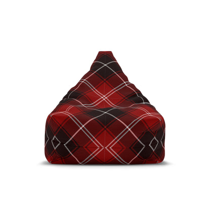 Tartan Bean Bag Chair Cover Red Scottish Aesthetic Home Decor Cross-checkered Beanbag Teens Dorm Bedroom Living Room Games Room Patio Gift