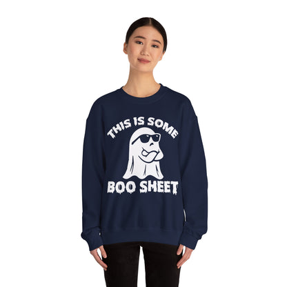 This is Some Boo Sheet Sweater Funny Halloween Ghost Sweater Funny Boo Ghost Sweatshirt Spooky Season Sweat Halloween Apparel Boo Crewneck