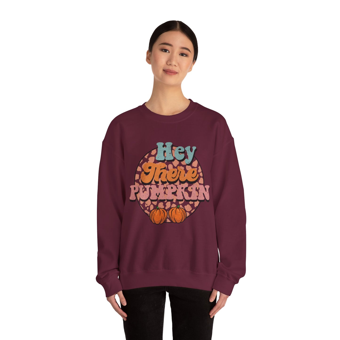 Hey There Pumpkin Sweatshirt Fall Sweater Pumpkin Crewneck Retro Halloween Sweatshirt Cute Fall Apparel Pumpkin Season Sweater Autumn Outfit