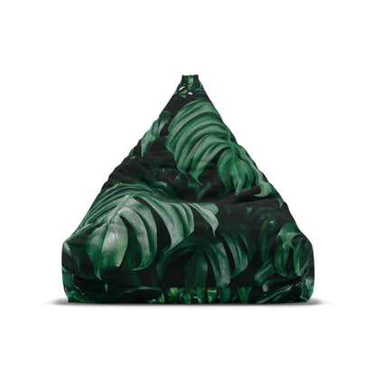 Monstera Bean Bag Chair Cover Dark Green Nature Home Decor Plant Mom Aesthetic Gift New Holiday Home Gift Botanical Outdoor Patio Beanbag