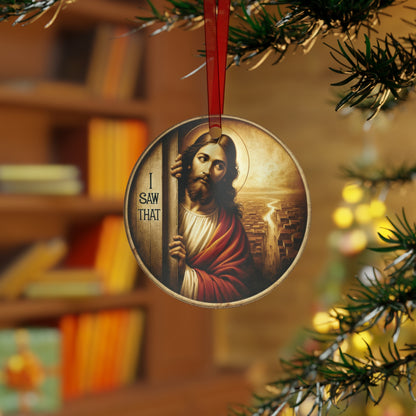 Jesus I Saw That Funny Christmas Ornaments Jesus Meme Gag Gift Secret Santa Gift Exchange White Elephant Gift Family Friends Coworkers Gift