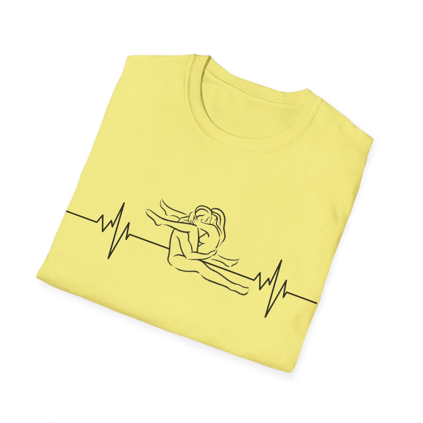 Unisex Heartbeat Kama Sutra T Shirt, Favorite Sexual Pose No.22,Erotic Sexual Desire Couples Gift,Naughty Kinky Adult T-shirt