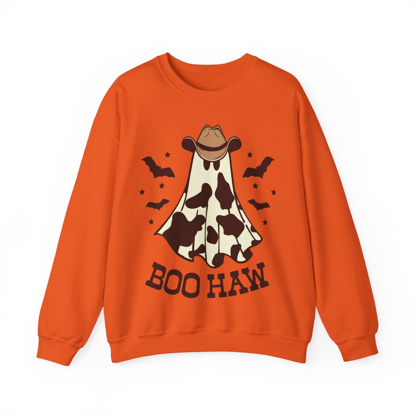 Boo Haw Halloween Sweatshirt Western Halloween Sweater Retro Halloween Sweat Country Cowgirl Halloween Apparel Cowboy Vintage Ghost Crewneck