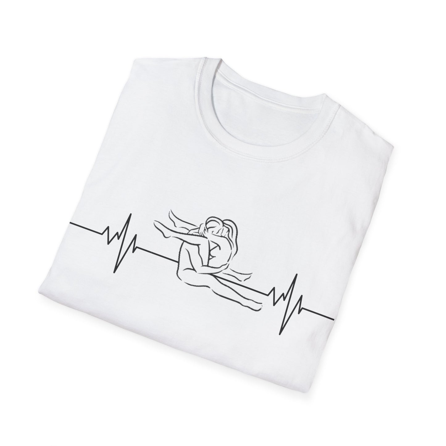 Unisex Heartbeat Kama Sutra T Shirt, Favorite Sexual Pose No.22,Erotic Sexual Desire Couples Gift,Naughty Kinky Adult T-shirt