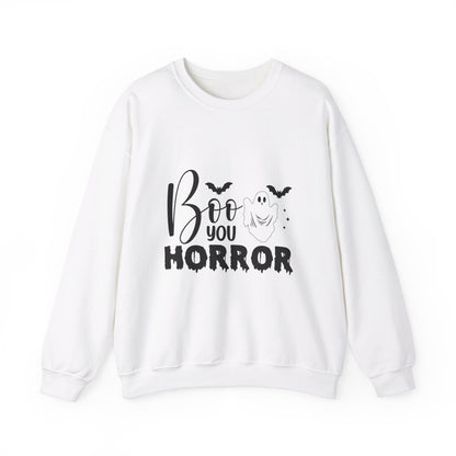 Boo You Horror Sweatshirt Funny Halloween Sweater Spooky Season Sweatshirt Horror Movie Halloween Outfit Funny Ghost Pullover Crewneck Sweat