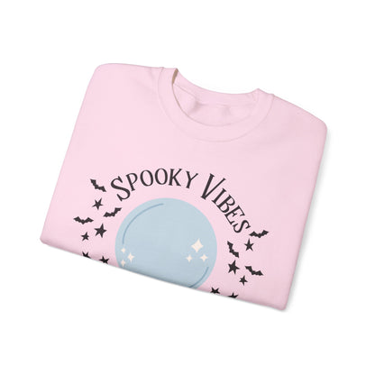 Spooky Vibes Sweatshirt Witches Sweater Crystal Ball Halloween Sweatshirt Witch Vibes Hocus Pocus Sweat Spooky Season Apparel Fall Autumn