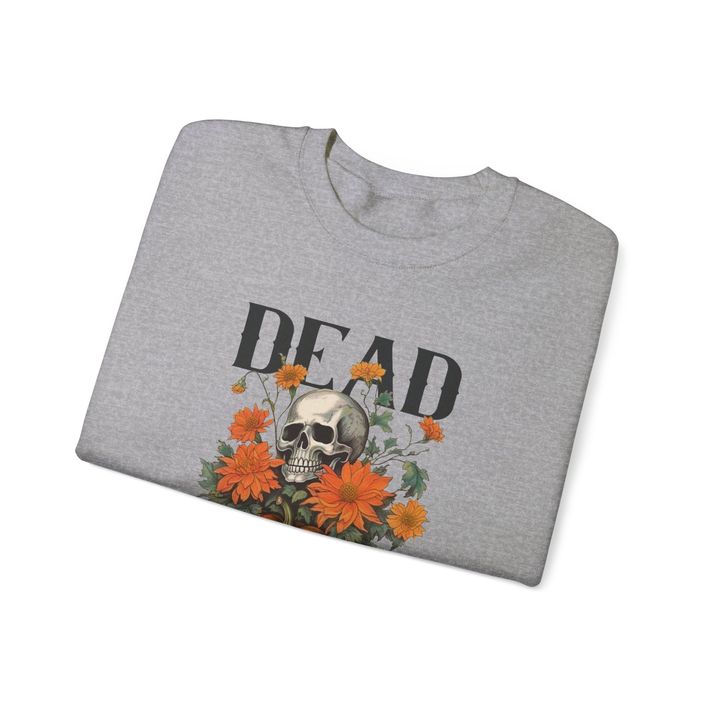 Dead Inside Halloween Sweatshirt Vintage 1950s Halloween Sweater Retro Halloween Funny Sweatshirt Spooky Season Skull Pumpkin Fall Season