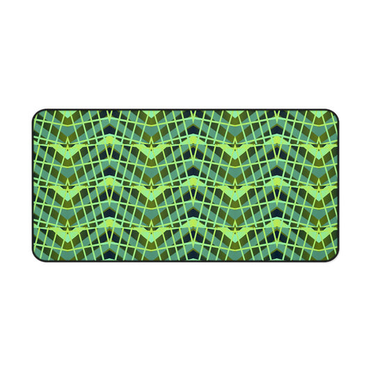 Mid Century Modern Desk Mat 1960s Retro Funky Green Office Desk Accessories Boho Chic Mouse Pad Groovy Hippie Desk Pad Unique Gift Idea