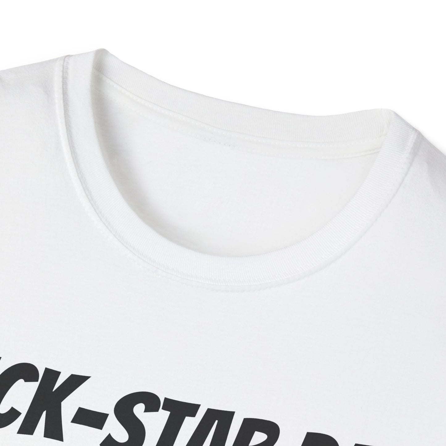 Funny Rugby Dad's Mens Softstyle T-shirt, "Ruck-star Dad", Father's Day Gift, Humorous Unique Novelty Apparel Tee Present