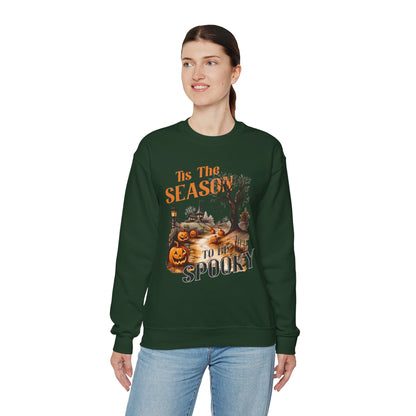 Tis The Season To Be Spooky Halloween Sweatshirt Vintage 1950s Halloween Fall Sweater Retro Halloween Pumpkins Spooky Season Apparel Unique