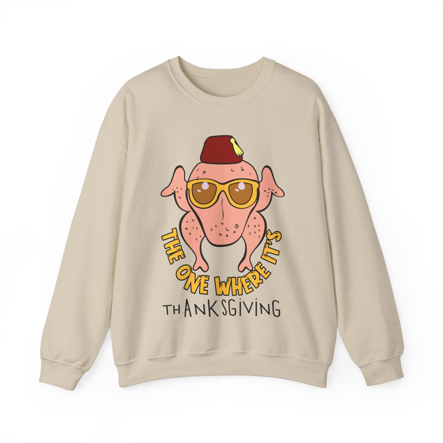 The One Where It's Thanksgiving Sweatshirt Friends Turkey Thanksgiving Sweater Friends Turkey Sweat Funny Thanksgiving Friendsgiving Gift