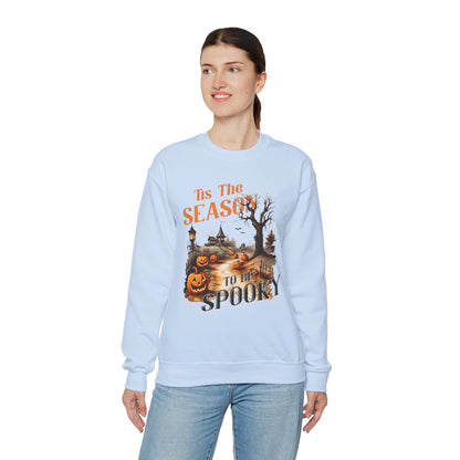 Tis The Season To Be Spooky Halloween Sweatshirt Vintage 1950s Halloween Fall Sweater Retro Halloween Pumpkins Spooky Season Apparel Unique