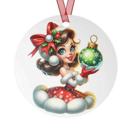 1950s Pin-Up Girl Ornament Christmas Tree Holiday Ornament Retro Vintage Decor Housewife Pop-Art Secret Santa Gift Xmas Stocking Filler 5