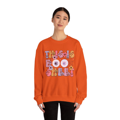 This Is Boo Sheet Sweatshirt Funny Halloween Sweater Retro Halloween Sweatshirt Spooky Season Sweat Halloween Ghost Crewneck Boo Sheet Gift