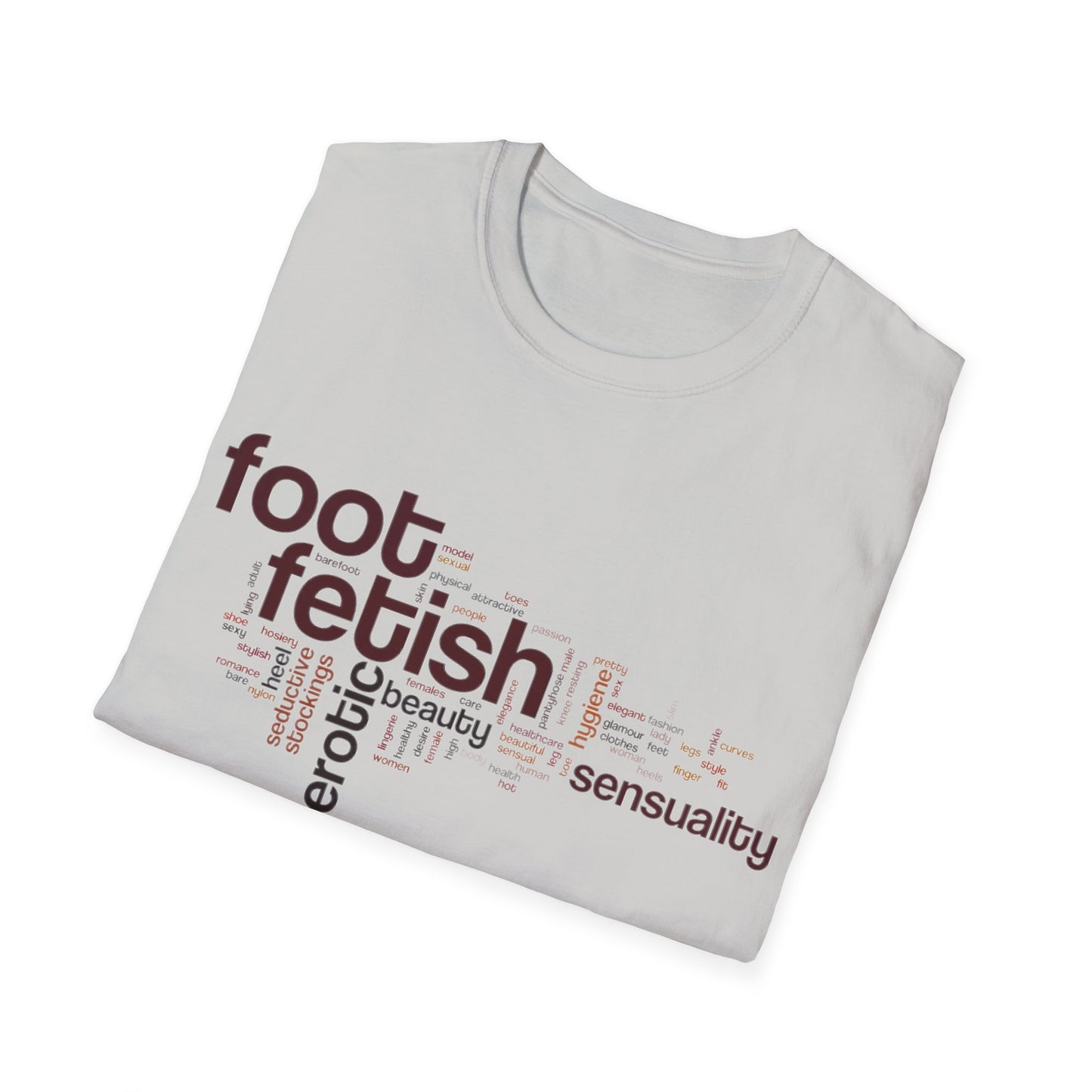 Unisex Foot Fetish Word Cloud T-Shirt, Podophilia t shirt, Erotic Foot Licker, Feet Worship Gift,Naughty Kinky Foot Lover Tee