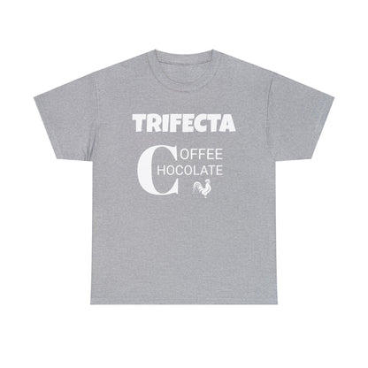 Funny Unisex Heavy Cotton Tee, "Trifecta of "C"s", Rude Adult Unique Novelty Gift, Naughty Gag T-shirt Present, Fun Divorcee