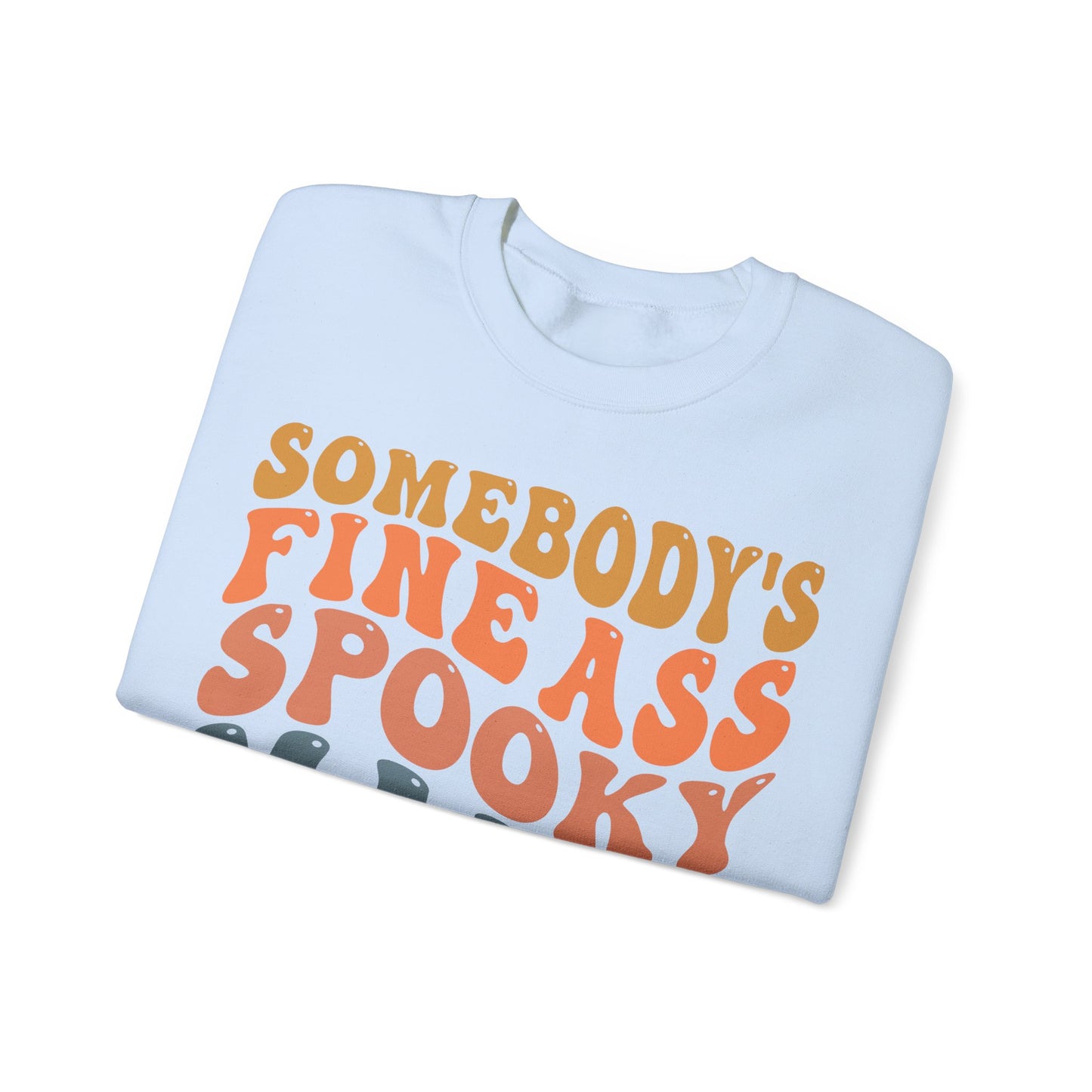 Somebody's Fine Ass Spooky Mama Sweatshirt Funny Halloween Sweater Retro Boho Halloween Mama Sweat Mom Life Apparel Halloween Ghost Mom Gift