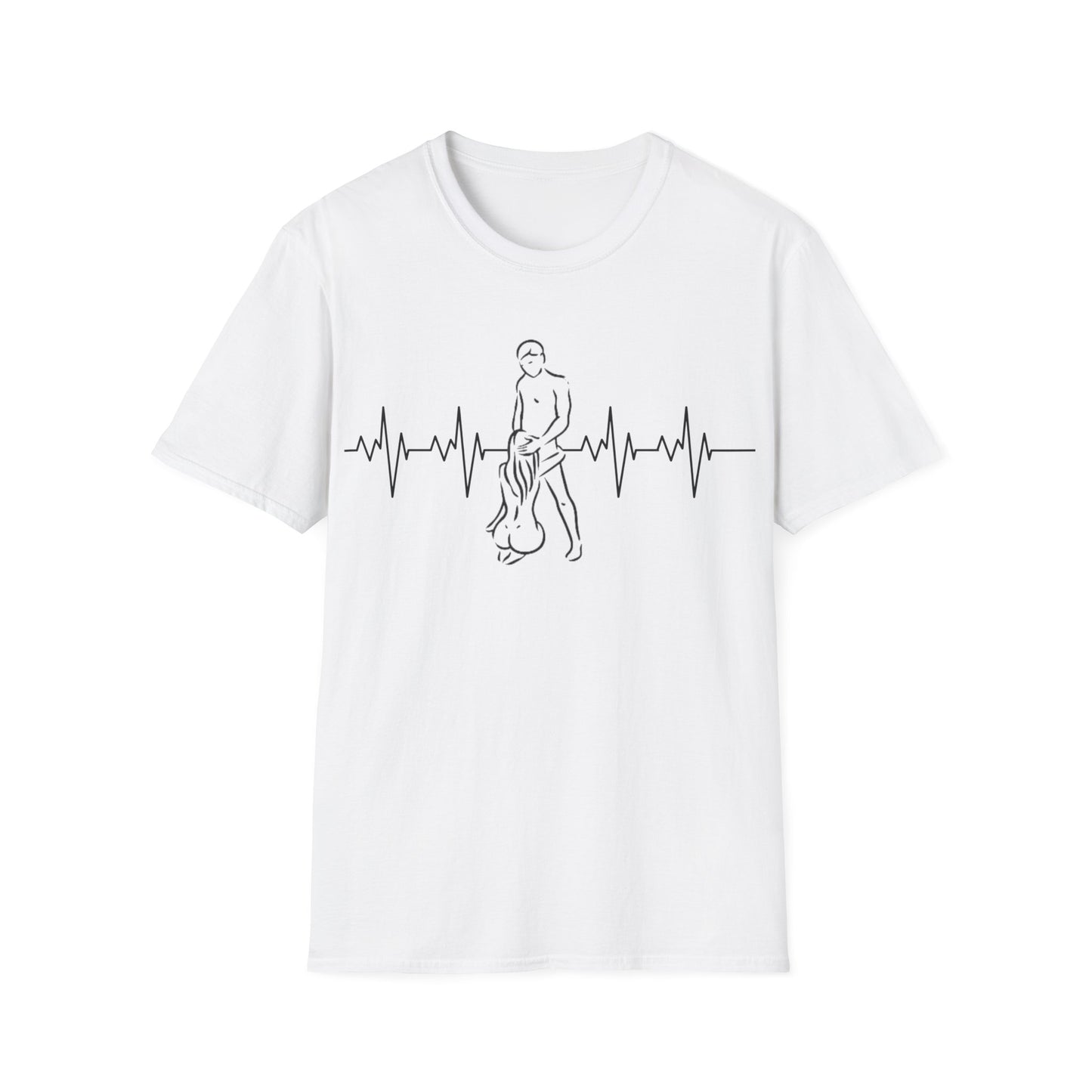 Unisex Heartbeat Kama Sutra T Shirt, Favorite Sexual Pose No.15,Erotic Sexual Desire Couples Gift,Naughty Kinky Adult T-shirt