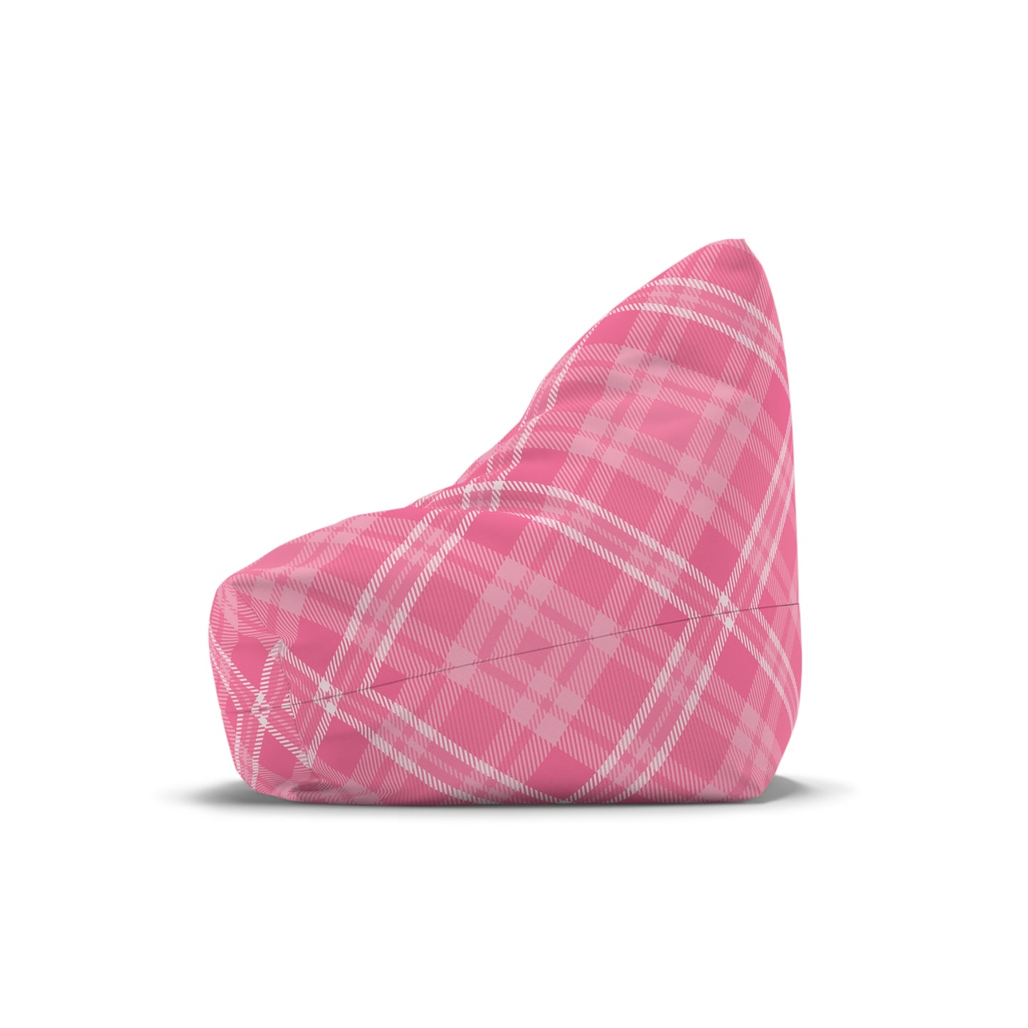 Tartan Bean Bag Chair Cover Pink Aesthetic Home Decor Scottish Cross-checkered Beanbag Teens Dorm Bedroom Living Room Games Room Patio Gift