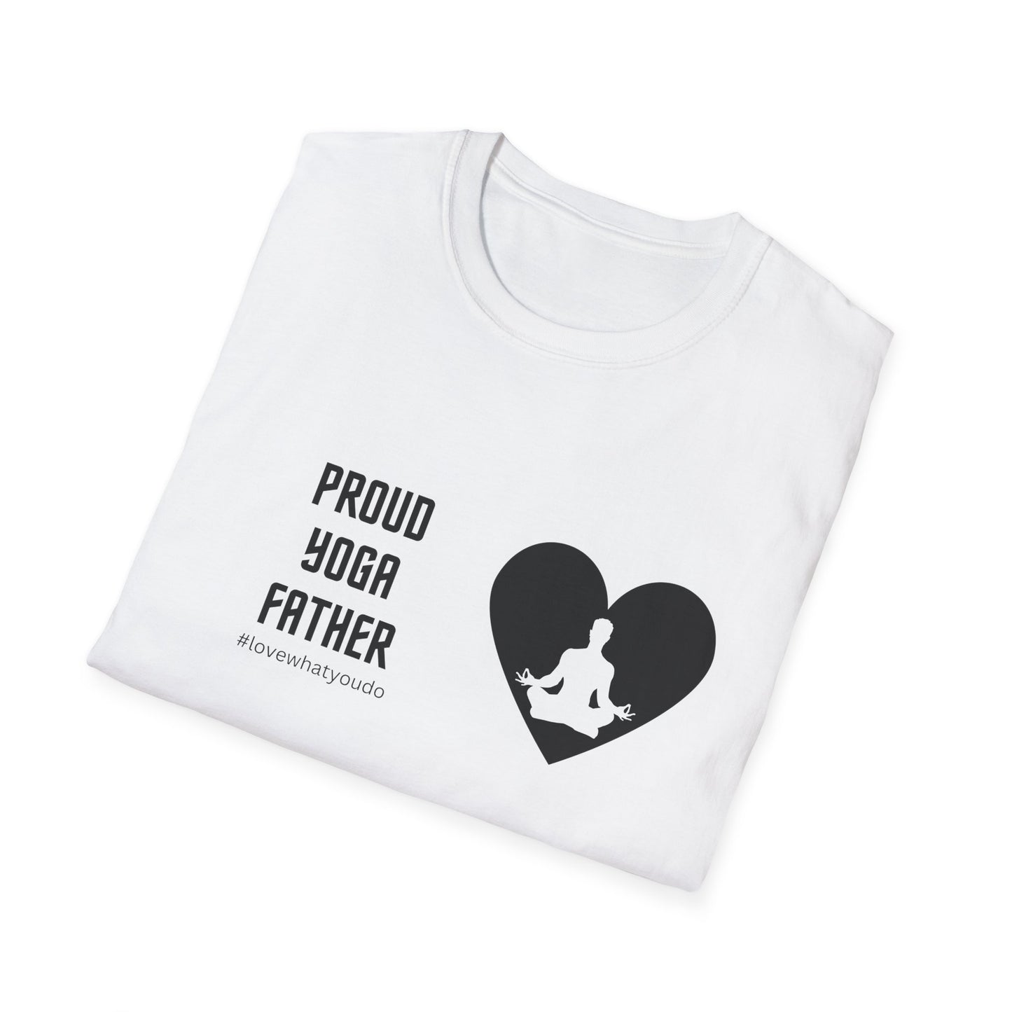 Dad's Profession T-shirt ,"Proud Yoga Father",Father's Day Gift,Unique Men's Apparel,Novelty Love Appreciation Occupation Tee