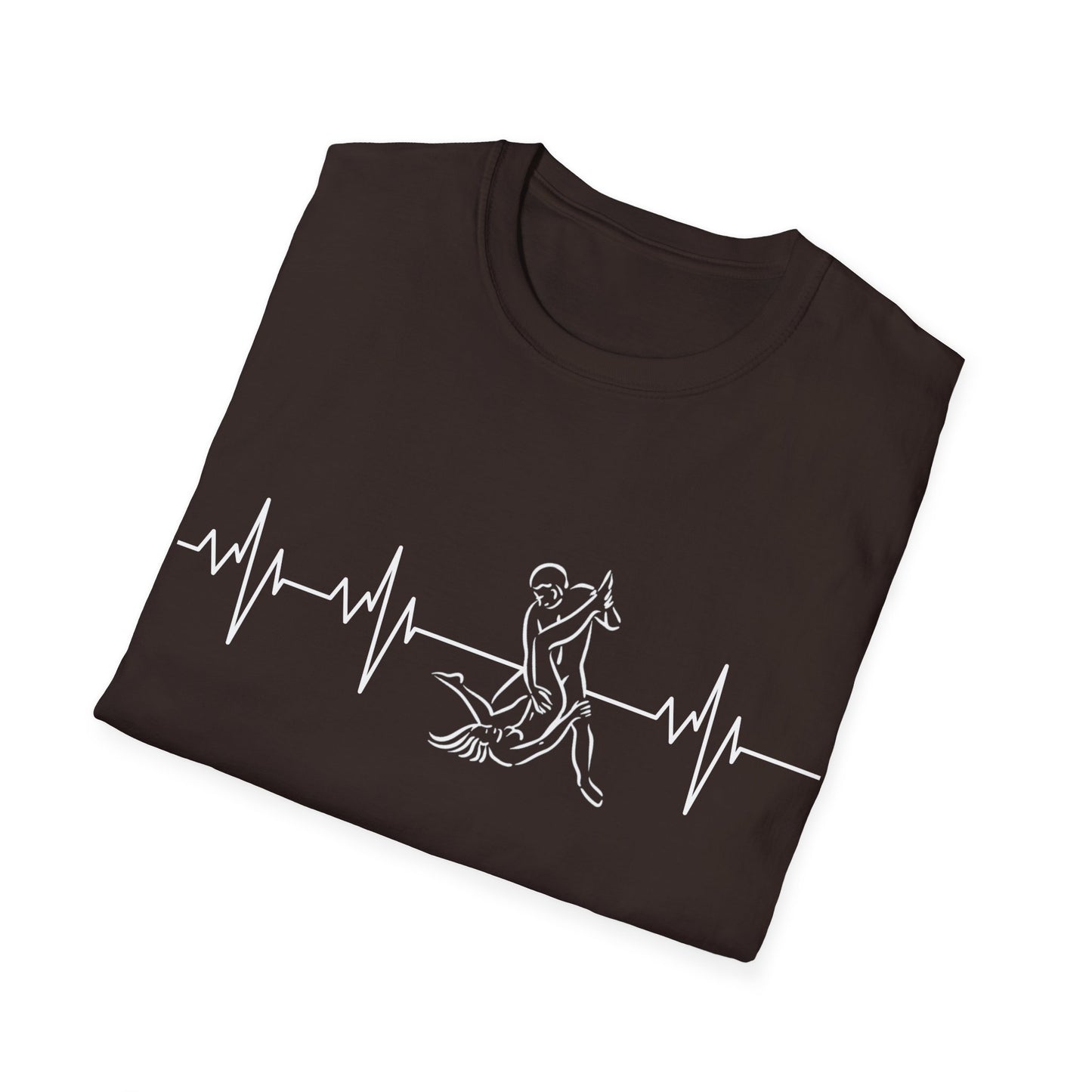 Unisex Heartbeat Kama Sutra T Shirt, Favorite Sexual Pose No.46,Erotic Sexual Desire Couples Gift,Naughty Kinky Adult T-shirt